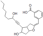 CAS 登录号：96744-62-6， 3-[(E)-[5-羟基-4-(3-羟基壬-1-炔基)-3,3a,4,5,6,6a-六氢环戊烯并[d]呋喃-2-亚基]甲基]苯甲酸
