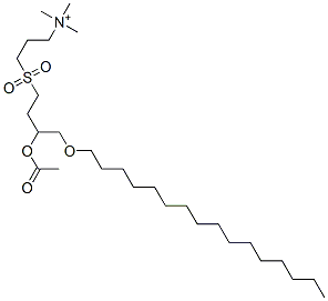 CAS 登录号：97012-62-9， 3-((3-(乙酰氧基)-4-(十六烷氧基)丁基)磺酰基)-N,N,N-三甲基-1-丙铵