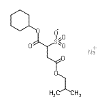 CAS 登录号：97158-41-3， 钠1-(环己氧基)-4-异丁氧基-1,4-二氧代-丁烷-2-磺酸酯