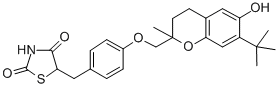 CAS#: 97323-07-4, 5-(4-(7-Tert-Butyl-6-Hydroxy-2-Methylchroman-2-Ylmethoxy)Benzyl)Thiazolidine-2,4-Dione