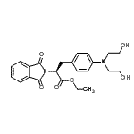 CAS 登录号：97338-02-8， 乙基(2S)-3-[4-(二(2-羟基乙基)氨基)苯基]-2-(1,3-二氧代异吲哚啉-2-基)丙酸酯