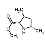 CAS 登录号：97347-54-1， 甲基(3R,5S)-3,5-二甲基-L-脯氨酸酯