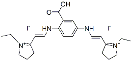 CAS 登录号：97403-82-2， 5,5-((2-羧基-对亚苯基)二(亚氨基亚乙烯基))二(1-乙基-3,4-二氢-2H-吡咯鎓)二碘化物