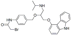 CAS#: 97458-54-3, 2-Bromo-N-[4-[2-[[3-(9H-Carbazol-4-Yloxy)-2-Hydroxypropyl]Amino]-2-Methylpropyl]Phenyl]-Acetamide