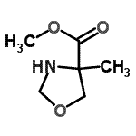 CAS 登录号：97461-47-7， 甲基4-甲基-1,3-恶唑烷-4-羧酸酯