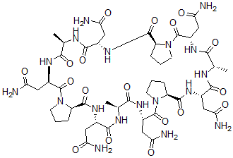 CAS 登录号：97557-30-7， (天冬氨酰胺酰-甘氨酰-天冬氨酰胺酰-脯氨酸)3