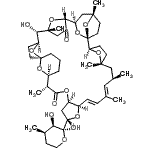 CAS#: 97564-91-5, 3,4-Dideoxy-1-C-[(1S,2R,5R,7R,8E,10E,12R,14S,16R,19R,20S,24R,27S,28S,29R,32R,33R,35S)-28-hydroxy-5,7,9,19,29,35-hexamethyl-18,31-dioxo-13,17,38,39,40,41,42,43-octaoxaoctacyclo[31.4.1.1<sup>1,35</sup>.1<sup>2,5</sup>.1<sup> 20,24</sup>.1<sup>24,27</sup>.1<sup>29,32</sup>.0<sup>12,16</sup>]tritetraconta-8,10-dien-14-yl]-3-methyl-beta-D-erythro-pentopyranose