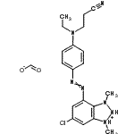 CAS#: 97752-32-4, 3-[[4-[(6-chloro-1,3-dimethyl-2H-benzotriazol-1-ium-4-yl)azo]phenyl]-ethyl-amino]propanenitrile formate