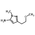 CAS#: 97820-74-1, 3-(2-Methoxyethyl)-1-methyl-1H-pyrazol-5-amine