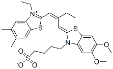 CAS#: 97889-92-4, 2-[2-[[5,6-Dimethoxy-3-(4-Sulphonatobutyl)-3H-Benzothiazol-2-Ylidene]Methyl]But-1-Enyl]-3-Ethyl-5,6-Dimethylbenzothiazolium
