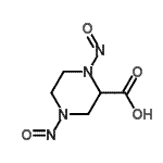 CAS 登录号：98236-74-9， 1,4-二亚硝基-2-哌嗪羧酸