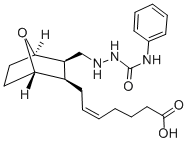 CAS 登录号：98299-61-7， 7-[(1R,2R,3R,4S)-3-[[2-[(苯基氨基)羰基]肼基]甲基]-7-氧杂双环[2.2.1]庚-2-基]-(5Z)-Rel-5-庚烯酸