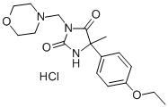 CAS 登录号：98402-03-0， 5-(4-乙氧基苯基)-5-甲基-3-(4-吗啉基甲基)-2,4-咪唑烷二酮单盐酸盐