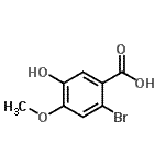 CAS#: 98437-41-3, 2-Bromo-5-hydroxy-4-methoxybenzoic acid