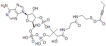CAS#: 98482-18-9, 2-Pentynoyl-Coenzyme A