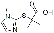 CAS 登录号：98489-82-8， 2-甲基-2-(1-甲基咪唑-2-基)硫基丙酸