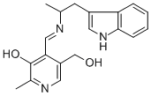 CAS#: 98497-89-3, 5-Hydroxy-4-(((2-(1H-Indol-3-Yl)-1-Methylethyl)Imino)Methyl)-6-Methyl-3-Pyridinemethanol