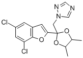 CAS#: 98519-01-8, 1-((2-(5,7-Dichloro-2-Benzofuranyl)-4,5-Dimethyl-1,3-Dioxolan-2-Yl)Methyl)-1H-1,2,4-Triazole