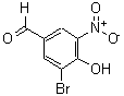 CAS#: 98555-49-8, 3-Bromo-4-hydroxy-5-nitrobenzaldehyde