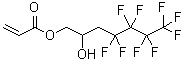 CAS 登录号：98573-25-2， 4,4,5,5,6,6,7,7,7-九氟-2-羟基庚基丙烯酸酯