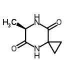 CAS 登录号：98735-79-6， (6R)-6-甲基-4,7-二氮杂螺[2.5]辛烷-5,8-二酮