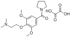 CAS#: 98795-93-8, 1-(3,5-Dimethoxy-4-(2-(Dimethylamino)Ethoxy)Benzoyl)Pyrrolidine Ethanedioate