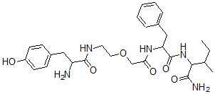 CAS 登录号：98900-28-8， 甘氨酰(2)-psi-(亚甲基氧基)-甘氨酰(3)-亮氨酰(5)-脑啡肽酰胺
