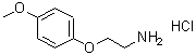 CAS#: 98959-77-4, 2-(4-Methoxyphenoxy)ethanamine hydrochloride (1:1)