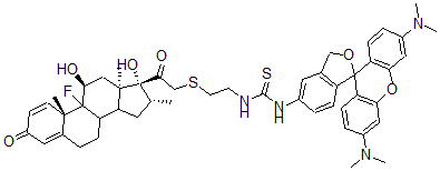 CAS 登录号：99143-17-6， N-(地塞米松 21-S-乙基-2'-氨基)四甲基若丹明