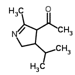 CAS#: 99188-66-6, 1-(3-Isopropyl-5-methyl-3,4-dihydro-2H-pyrrol-4-yl)ethanone