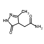CAS#: 99357-27-4, 2-(3-Methyl-5-oxo-4,5-dihydro-1H-pyrazol-4-yl)acetamide