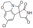 CAS#: 99434-90-9, 8'-Chloro-2',3'-dihydrospiro(pyrrolidine-3,6'(5'H)-pyrrolo(1,2,3-de)(1,4)benzoxazine)-2,5,5'-trione