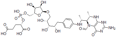 CAS 登录号：99451-79-3， 5-甲酰-5,6,7,8-四氢甲烷喋呤
