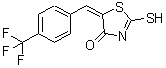 CAS 登录号：99460-76-1， (5E)-2-硫基-5-[4-(三氟甲基)亚苄基]-1,3-噻唑-4(5H)-酮