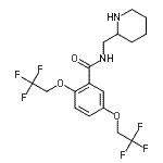 CAS 登录号：99495-92-8， N-(2-哌啶基甲基)-2,5-二(2,2,2-三氟乙氧基)苯甲酰胺