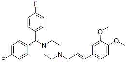 CAS#: 99661-27-5, 1-[Bis(4-fluorophenyl)methyl]-4-[(E)-3-(3,4-dimethoxyphenyl)prop-2-enyl]piperazine dihydrochloride