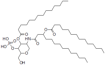CAS#: 99777-22-7, [1-[[6-(Hydroxymethyl)-5-phosphonooxy-4-tetradecanoyloxy-oxan-3-yl]amino]-1-oxotetradecan-3-yl] tetradecanoate
