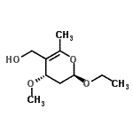 CAS#: 99789-29-4, [(2R,4S)-2-Ethoxy-4-methoxy-6-methyl-3,4-dihydro-2H-pyran-5-yl]methanol