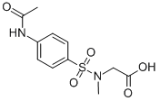 CAS 登录号：99842-24-7， (4-乙酰基氨基苯磺酰基)-甲基-氨基]乙酸
