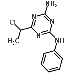 CAS 登录号：99860-35-2， 6-(1-氯乙基)-N-苯基-1,3,5-三嗪-2,4-二胺