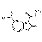 CAS#: 99909-62-3, Methyl 5-isopropyl-2-oxo-2H-cyclohepta[b]furan-3-carboxylate