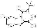 structure of CAS# 1000068-26-7, [1-(叔丁氧羰基)-6-氟-2-吲哚基]硼酸