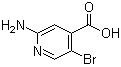 structure of CAS# 1000339-23-0, 2-氨基-5-溴吡啶-4-羧酸