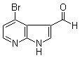 structure of CAS# 1000340-35-1, 4-溴-1H-吡咯并[2,3-b]吡啶-3-甲醛