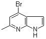 structure of CAS# 1000340-58-8, 4-溴-6-甲基-1H-吡咯并[2,3-b]吡啶