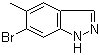 structure of CAS# 1000343-69-0, 6-溴-5-甲基-1H-吲唑