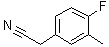 structure of CAS# 1000548-41-3, 4-氟-3-甲基苯乙腈