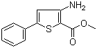 structure of CAS# 100063-22-7, 3-氨基-5-苯基噻吩-2-甲酸甲酯