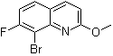 structure of CAS# 1001322-87-7, 8-Bromo-7-fluoro-2-methoxyquinoline