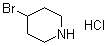 4-溴哌啶盐酸盐分子结构 (CAS 1001397-43-8)